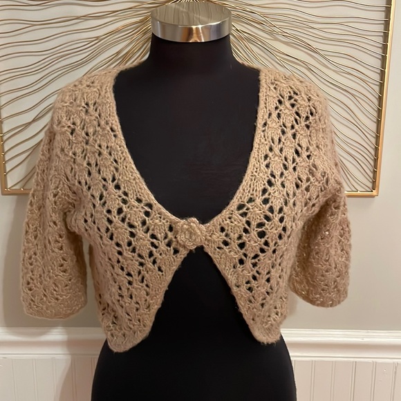 Gadzooks Sweaters - Crocheted Shrug Cardigan - Ladies Size Medium/Large